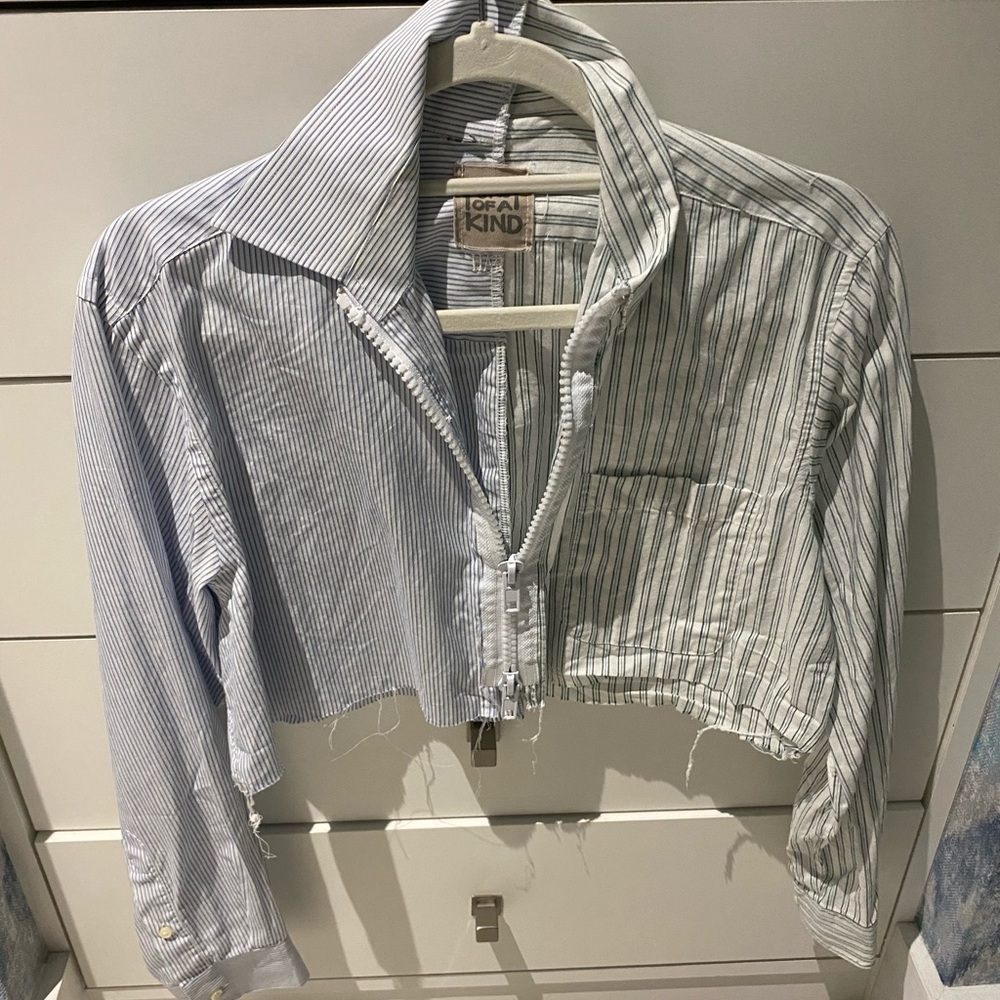 LF FURST OF A KIND cropped long sleeve zip up